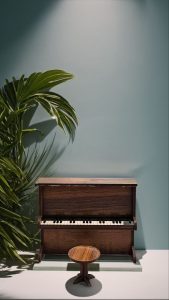 استند دکوری پیانو چوبی
